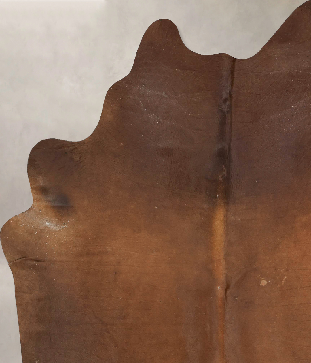 Chocolate XX-Large Brazilian Cowhide Rug 8'9"H x 6'9"W #B15589 by Huds