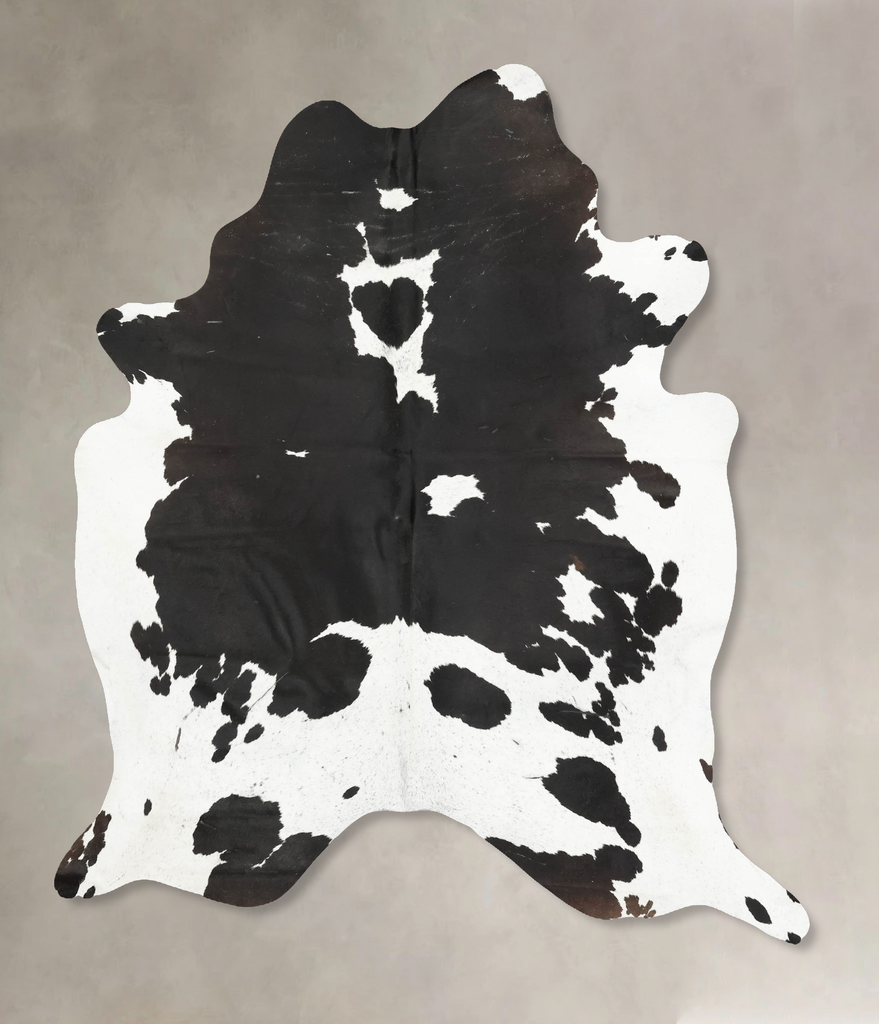 Black and White XX-Large Brazilian Cowhide Rug 8'3"H x 6'8"W #B15592 by Hudson Hides