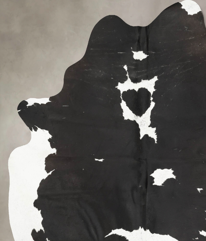 Black and White XX-Large Brazilian Cowhide Rug 8'3"H x 6'8"W #B15592 by Hudson Hides