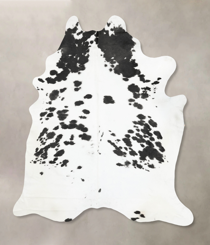 Black and White XX-Large Brazilian Cowhide Rug 9'8"H x 7'8"W #B15598 by Hudson Hides