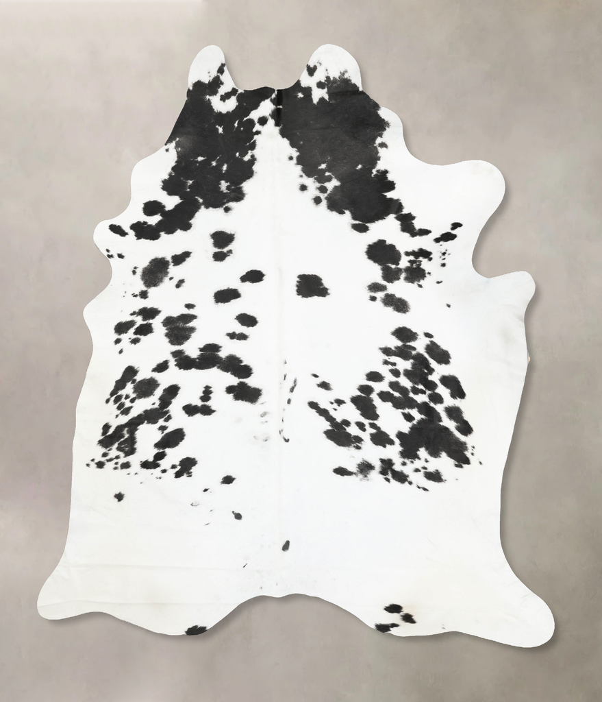 Black and White XX-Large Brazilian Cowhide Rug 9'8"H x 7'8"W #B15598 by Hudson Hides