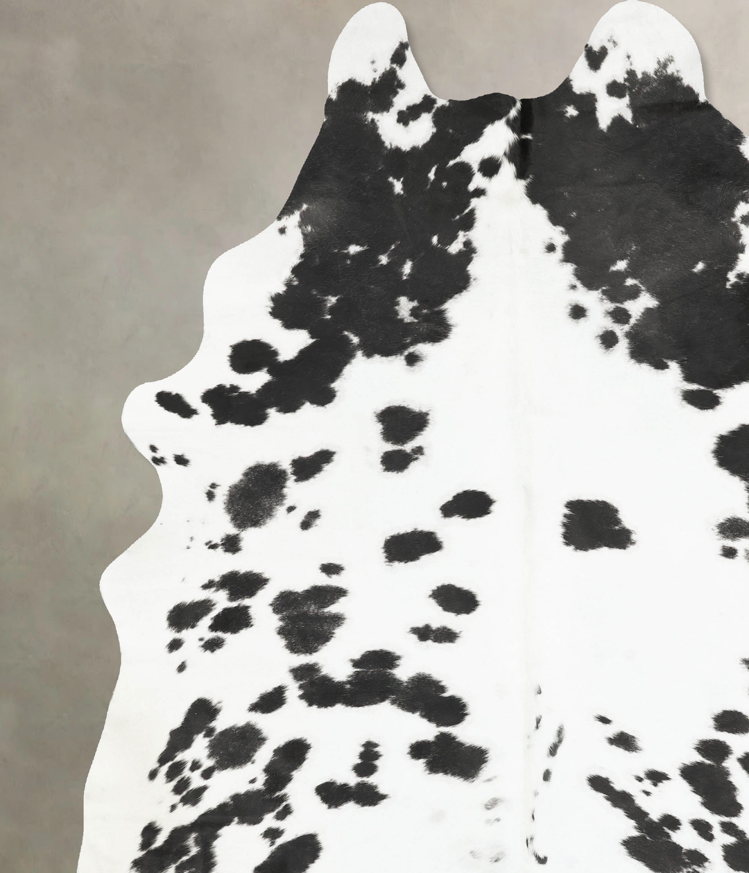 Black and White XX-Large Brazilian Cowhide Rug 9'8"H x 7'8"W #B15598 b