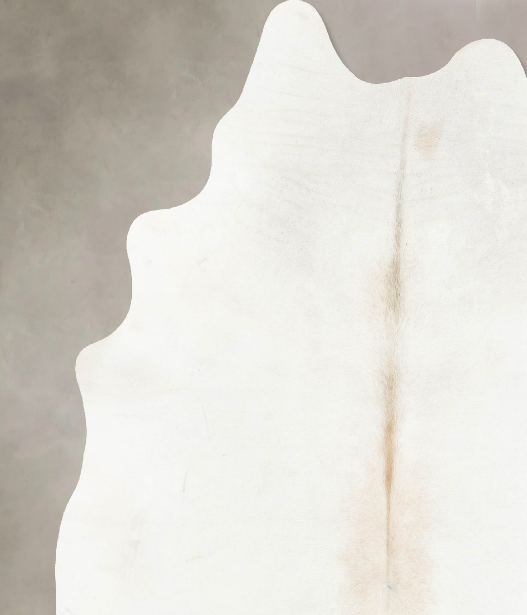 Ivory with Beige X-Large Brazilian Cowhide Rug 7'9"H x 6'3"W #B15601 b