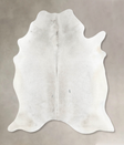 Medium Grey X-Large Brazilian Cowhide Rug 7'2"H x 5'11"W #B15606 by Hudson Hides