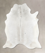 Medium Grey X-Large Brazilian Cowhide Rug 7'2"H x 5'11"W #B15606 by Hudson Hides