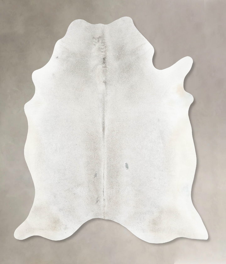 Medium Grey X-Large Brazilian Cowhide Rug 7'2"H x 5'11"W #B15606 by Hudson Hides