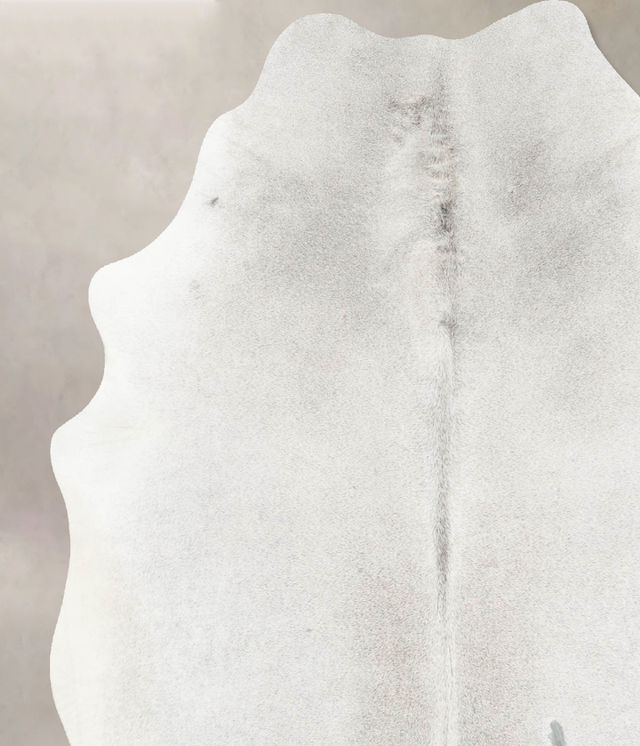 Medium Grey X-Large Brazilian Cowhide Rug 7'2"H x 5'11"W #B15606 by Hudson Hides