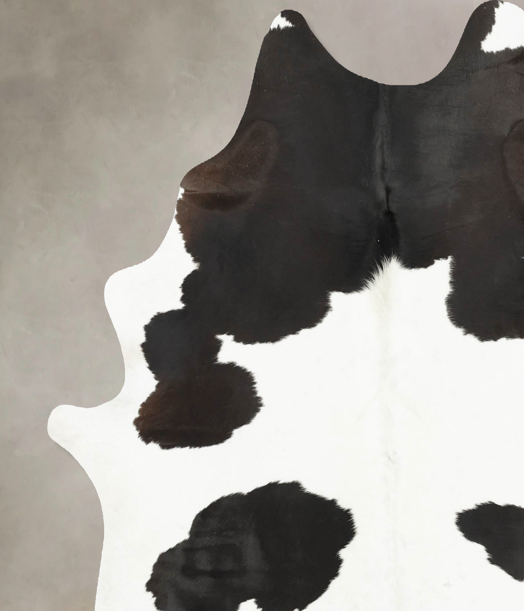 Black and White X-Large Brazilian Cowhide Rug 7'6"H x 6'5"W #B15607 by