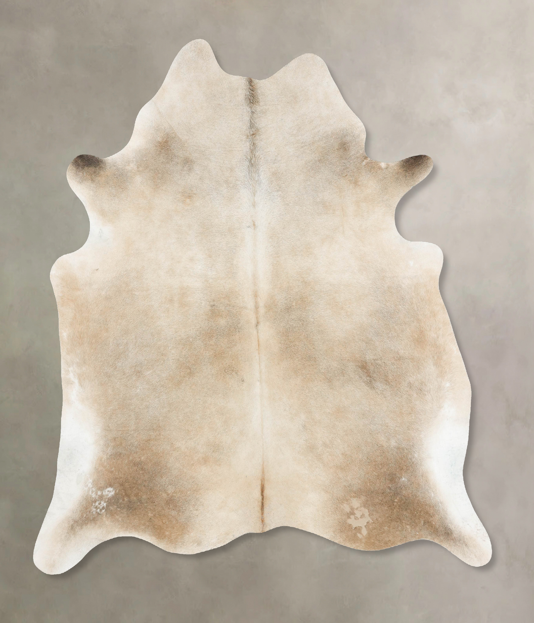 Taupe X-Large Brazilian Cowhide Rug 7'0"H x 6'1"W #B15609 by Hudson Hi