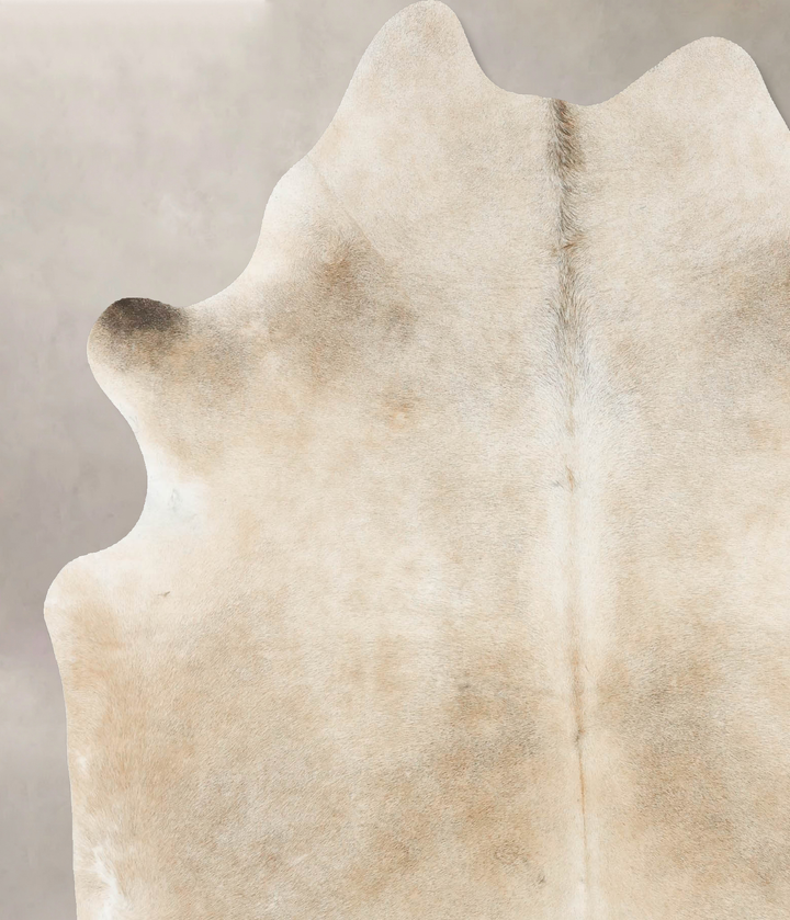 Taupe X-Large Brazilian Cowhide Rug 7'0"H x 6'1"W #B15609 by Hudson Hides