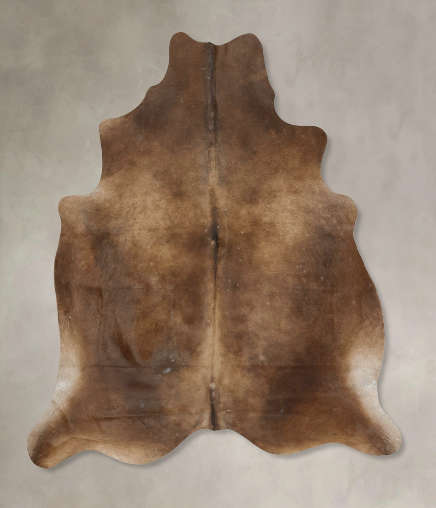 Taupe X-Large Brazilian Cowhide Rug 6'11"H x 6'0"W #B15610 by Hudson Hides