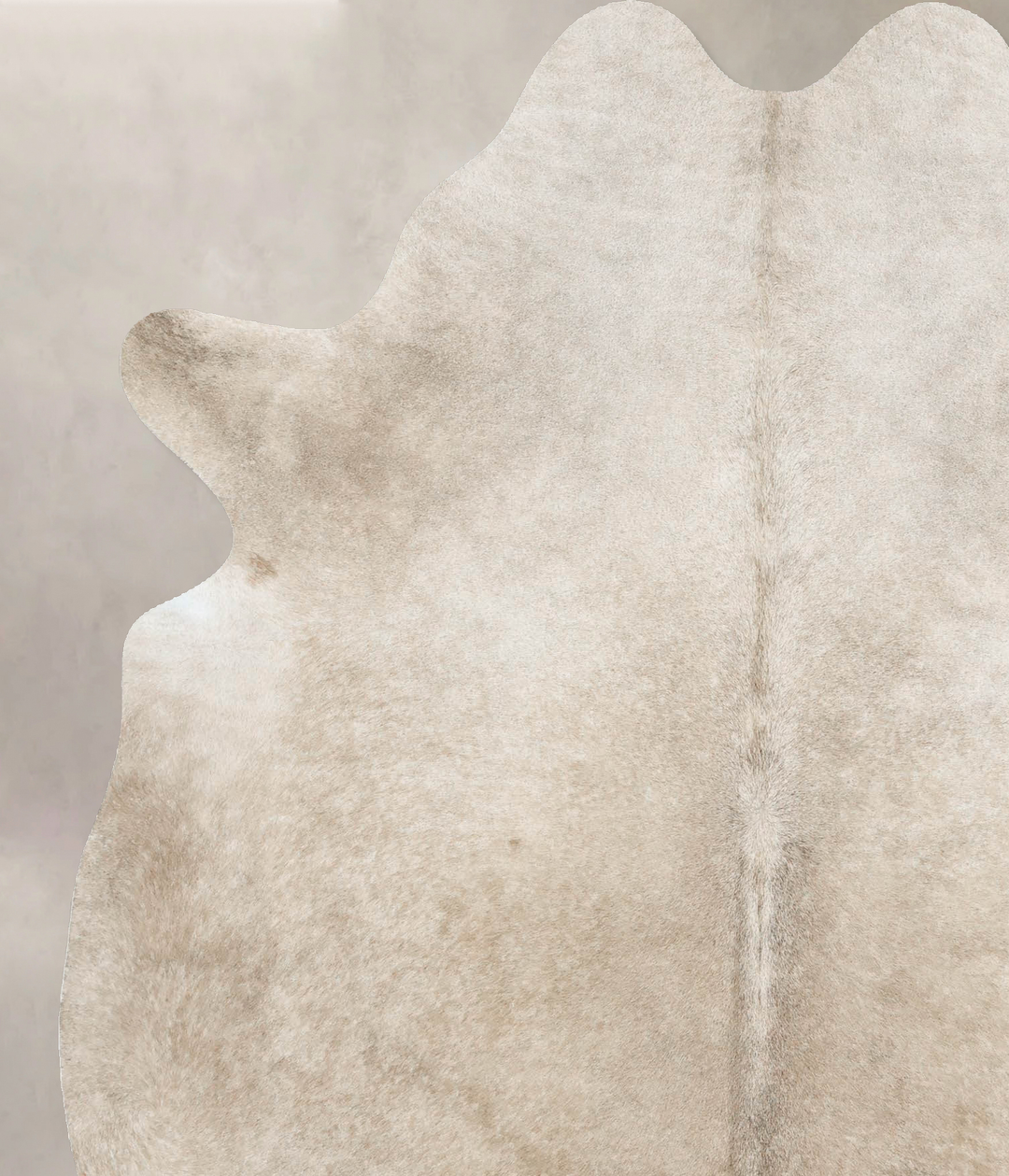 Taupe X-Large Brazilian Cowhide Rug 7'1"H x 5'11"W #B15611 by Hudson H