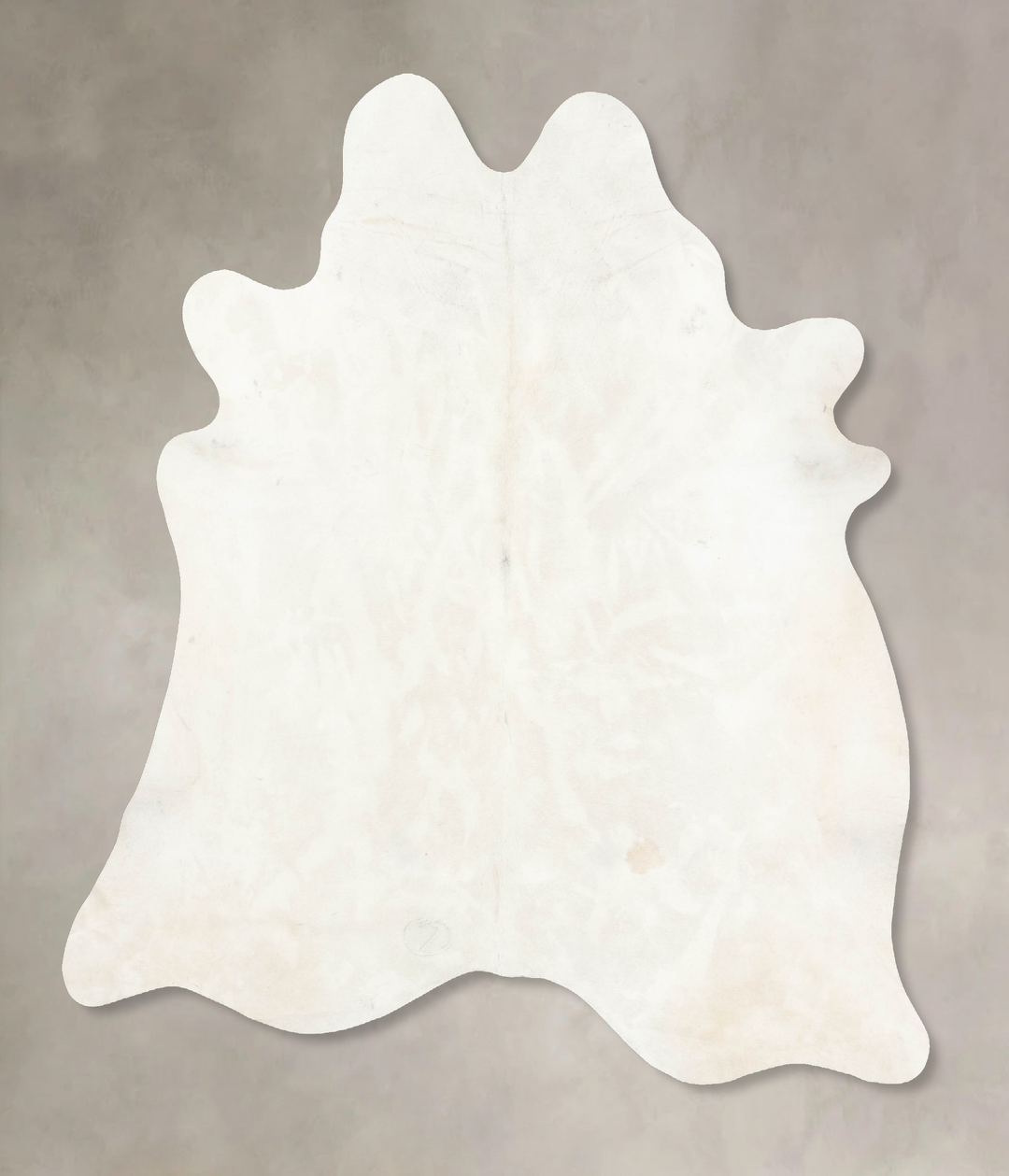 Ivory with Beige XX-Large Brazilian Cowhide Rug 7'10"H x 7'0"W #B15614