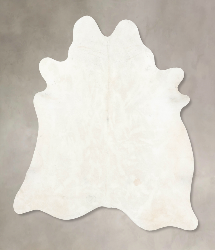 Ivory with Beige XX-Large Brazilian Cowhide Rug 7'10"H x 7'0"W #B15614 by Hudson Hides