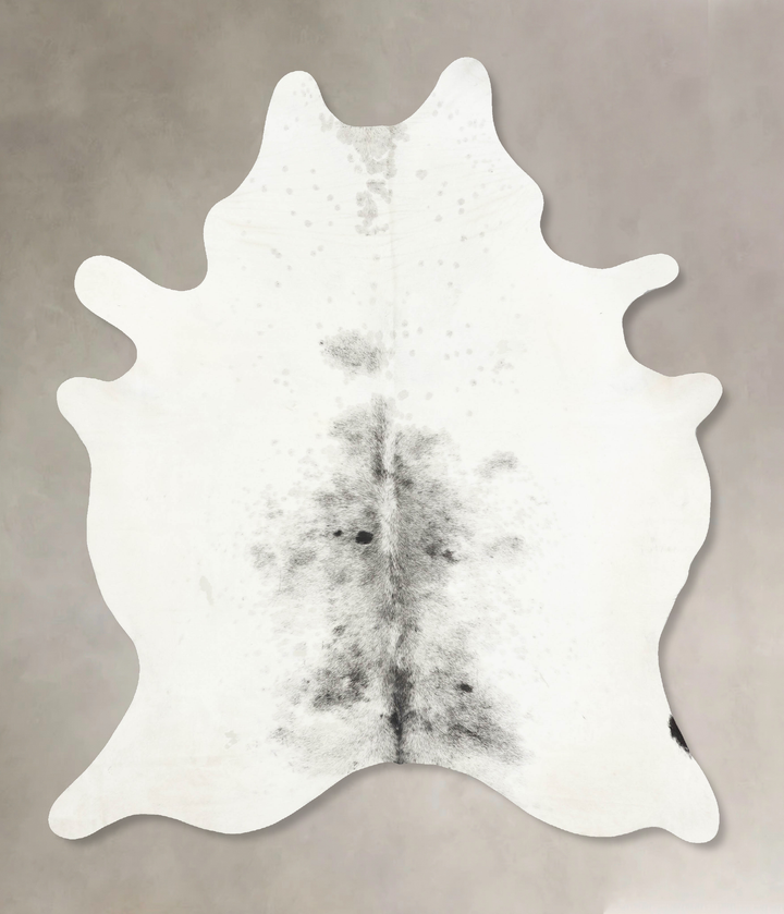 Salt and Pepper Black XX-Large Brazilian Cowhide Rug 8'3"H x 6'3"W #B15619 by Hudson Hides
