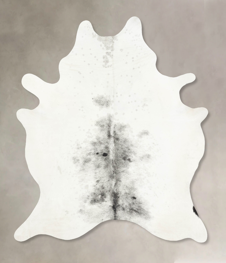 Salt and Pepper Black XX-Large Brazilian Cowhide Rug 8'3"H x 6'3"W #B15619 by Hudson Hides