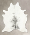 Salt and Pepper Black XX-Large Brazilian Cowhide Rug 8'3