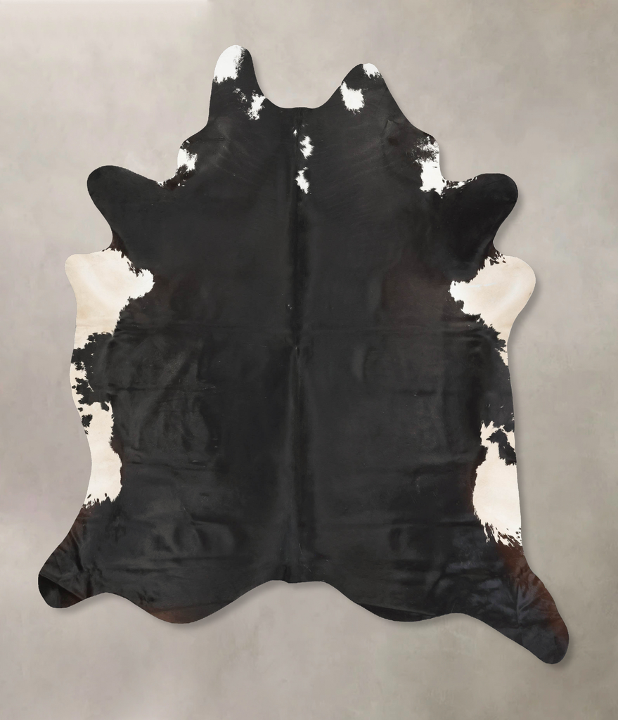 Black and White XX-Large Brazilian Cowhide Rug 8'7"H x 7'2"W #B15622 by Hudson Hides