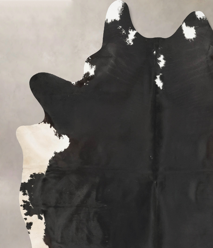 Black and White XX-Large Brazilian Cowhide Rug 8'7"H x 7'2"W #B15622 by Hudson Hides