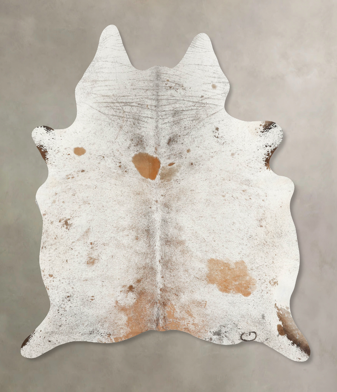 Salt and Pepper Brown XX-Large Brazilian Cowhide Rug 7'10"H x 6'5"W #B