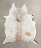 Salt and Pepper Brown XX-Large Brazilian Cowhide Rug 7'10