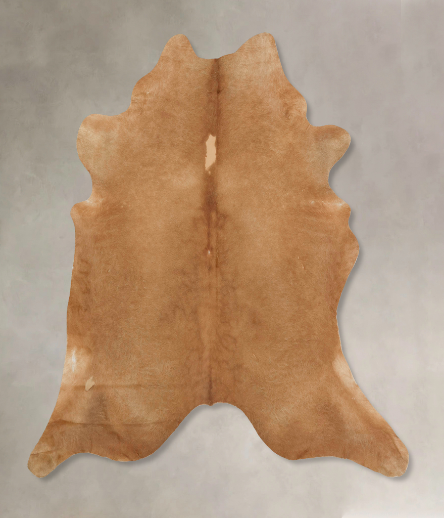 Beige XX-Large Brazilian Cowhide Rug 7'10"H x 7'6"W #B15626 by Hudson Hides