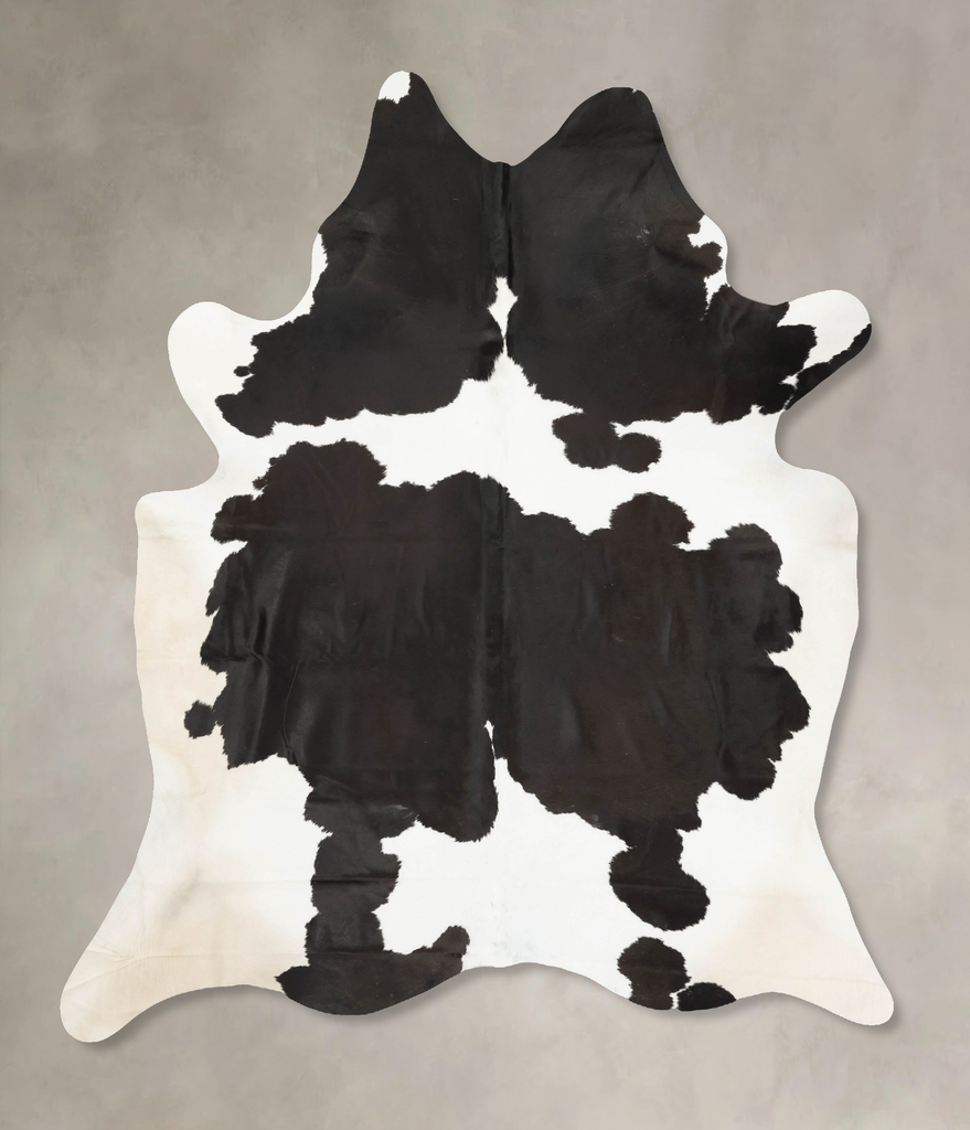 Black and White XX-Large Brazilian Cowhide Rug 8'11"H x 7'2"W #B15631 by Hudson Hides