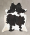 Black and White XX-Large Brazilian Cowhide Rug 8'11