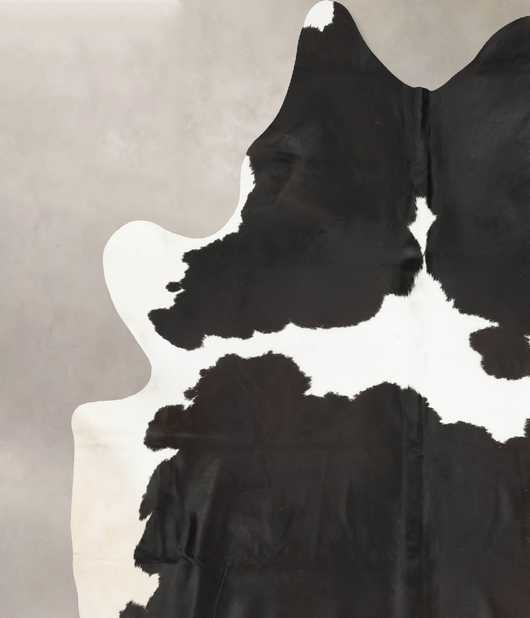 Black and White XX-Large Brazilian Cowhide Rug 8'11"H x 7'2"W #B15631 