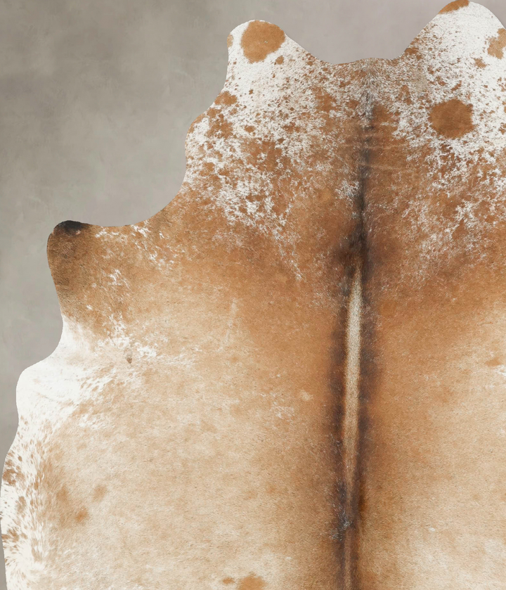 Salt and Pepper Brown XX-Large Brazilian Cowhide Rug 8'2"H x 6'2"W #B15633 by Hudson Hides