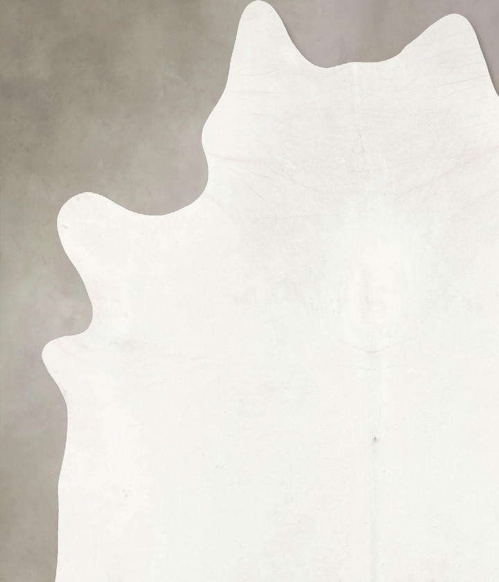 Ivory with Beige XX-Large Brazilian Cowhide Rug 8'8"H x 7'1"W #B15636 by Hudson Hides
