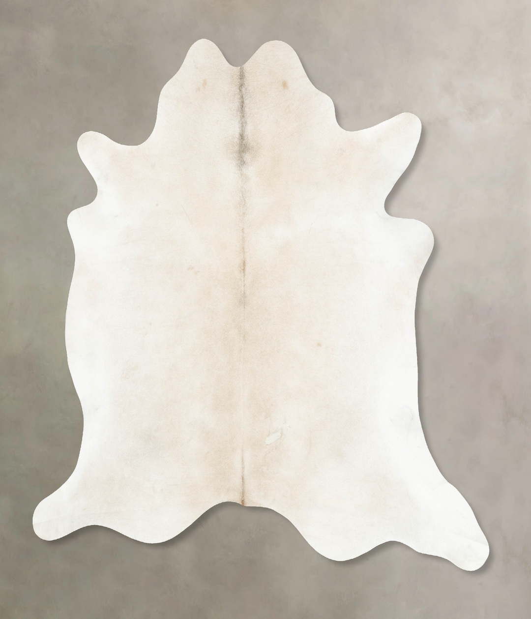 Ivory with Beige XX-Large Brazilian Cowhide Rug 7'8"H x 7'3"W #B15638 