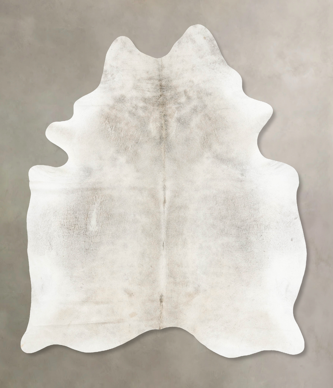 Ivory with Beige XX-Large Brazilian Cowhide Rug 8'10"H x 6'11"W #B1564