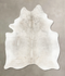 Ivory with Beige XX-Large Brazilian Cowhide Rug 8'10