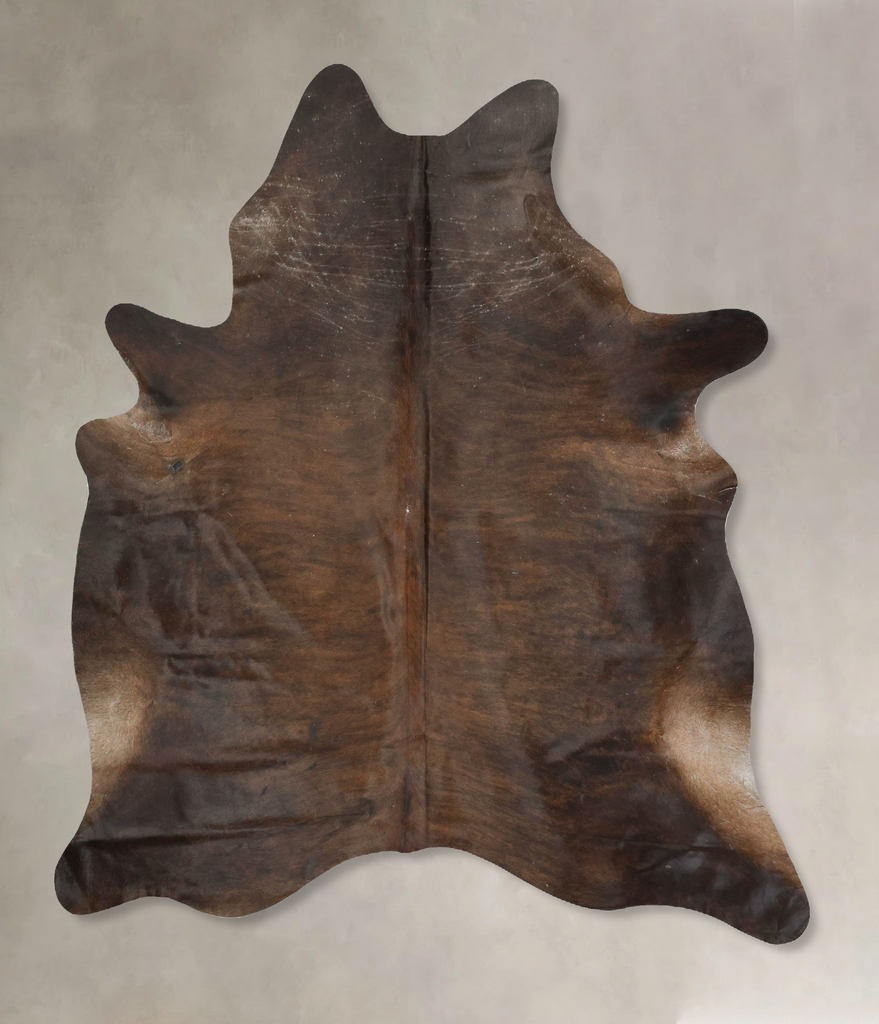 Dark Brindle XX-Large Brazilian Cowhide Rug 7'9"H x 6'7"W #B15645 by Hudson Hides