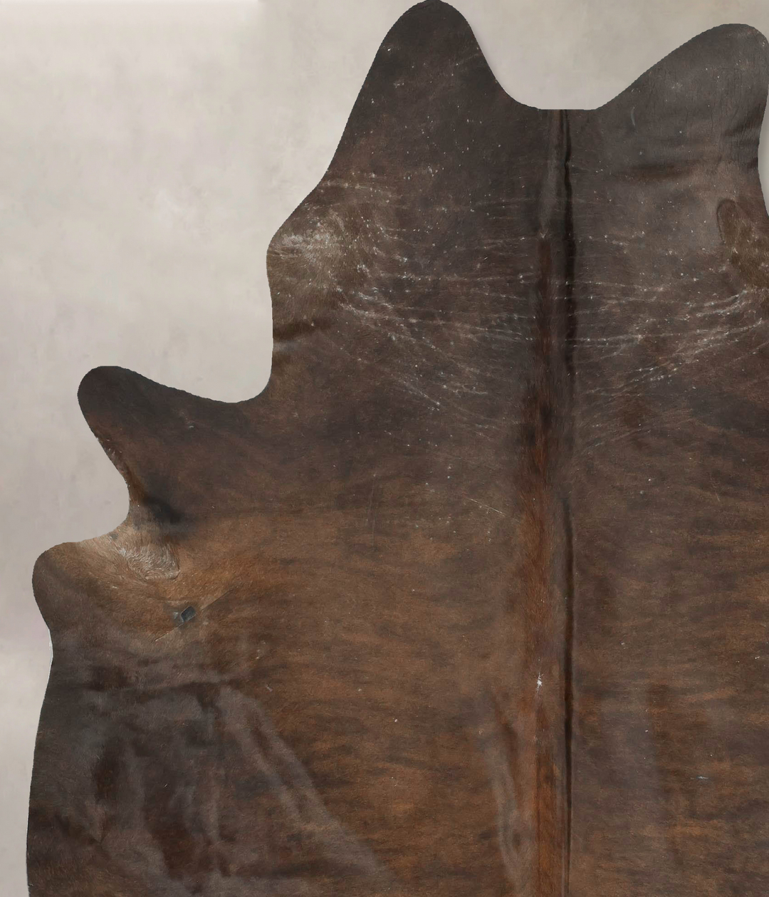 Dark Brindle XX-Large Brazilian Cowhide Rug 7'9"H x 6'7"W #B15645 by H