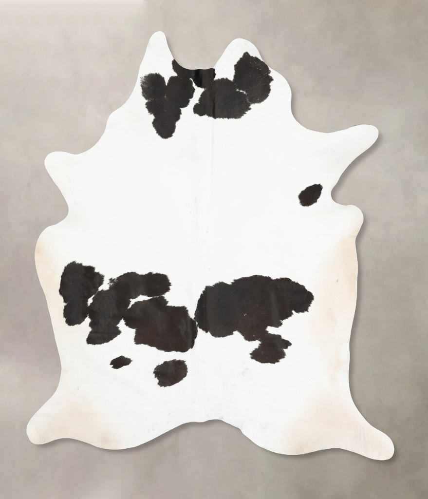 Black and White XX-Large Brazilian Cowhide Rug 8'8"H x 6'8"W #B15646 by Hudson Hides