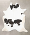 Black and White XX-Large Brazilian Cowhide Rug 8'8