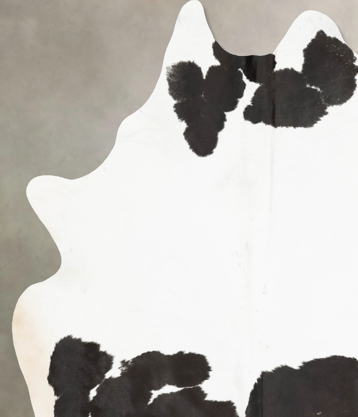 Black and White XX-Large Brazilian Cowhide Rug 8'8"H x 6'8"W #B15646 by Hudson Hides