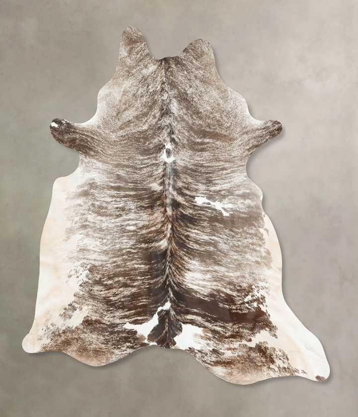 Grey Brindle XX-Large Brazilian Cowhide Rug 8'5"H x 7'1"W #B15649 by Hudson Hides