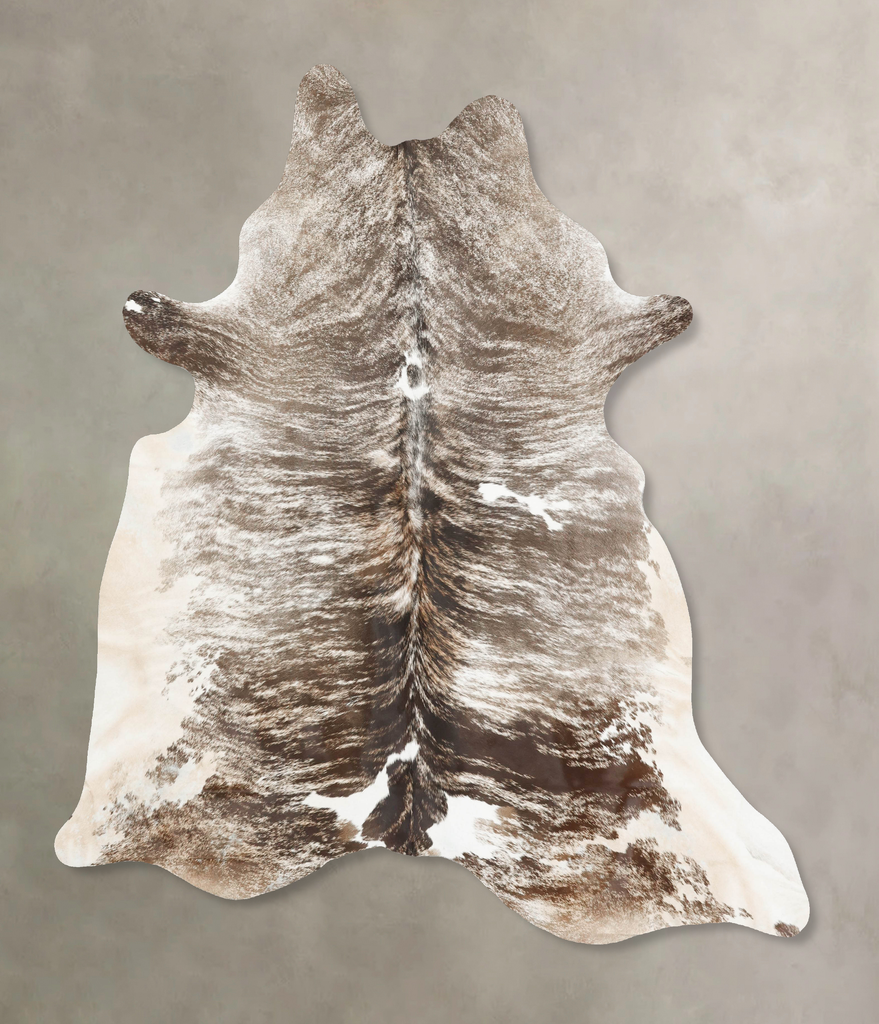 Grey Brindle XX-Large Brazilian Cowhide Rug 8'5"H x 7'1"W #B15649 by Hudson Hides