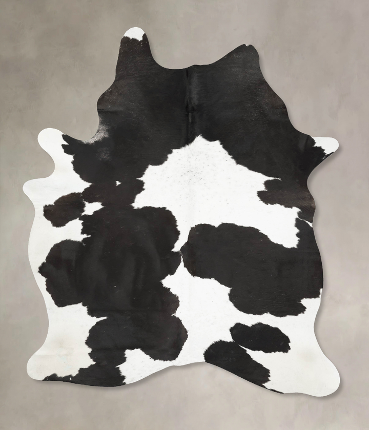Black and White X-Large Brazilian Cowhide Rug 7'8"H x 5'5"W #B15655 by Hudson Hides