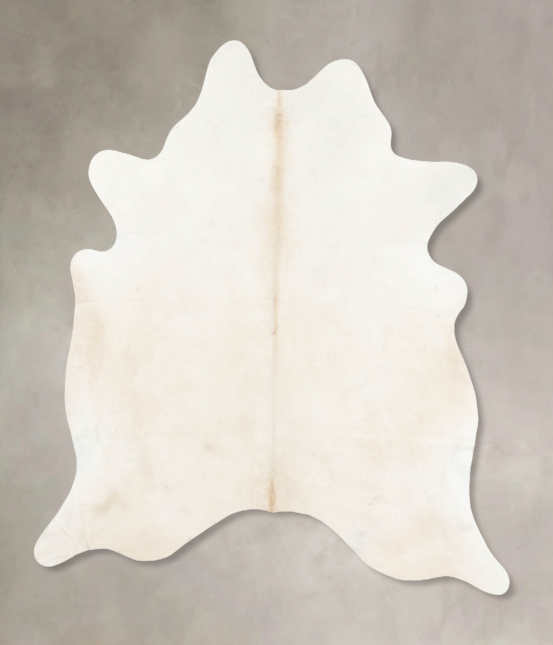 Ivory with Beige X-Large Brazilian Cowhide Rug 7'4"H x 6'5"W #B15658 b