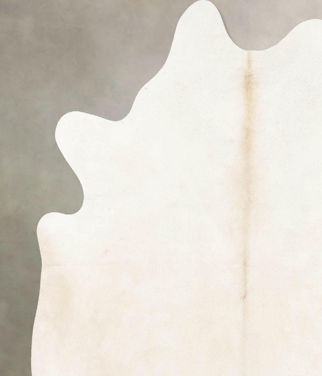 Ivory with Beige X-Large Brazilian Cowhide Rug 7'4"H x 6'5"W #B15658 b