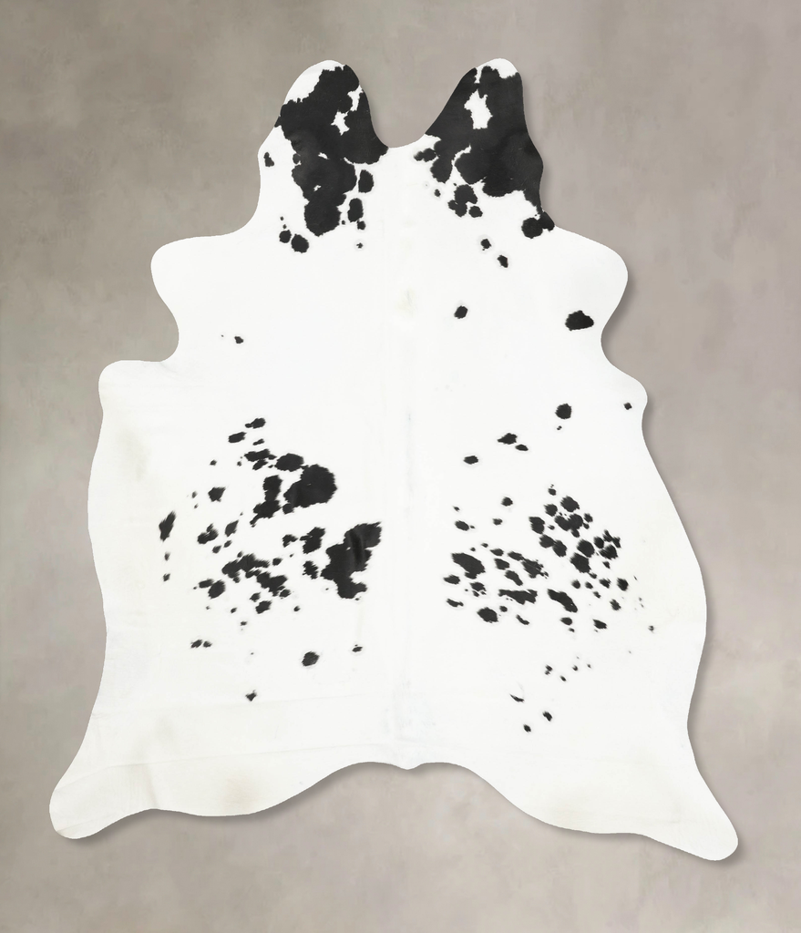Black and White XX-Large Brazilian Cowhide Rug 8'8"H x 7'3"W #B15659 by Hudson Hides