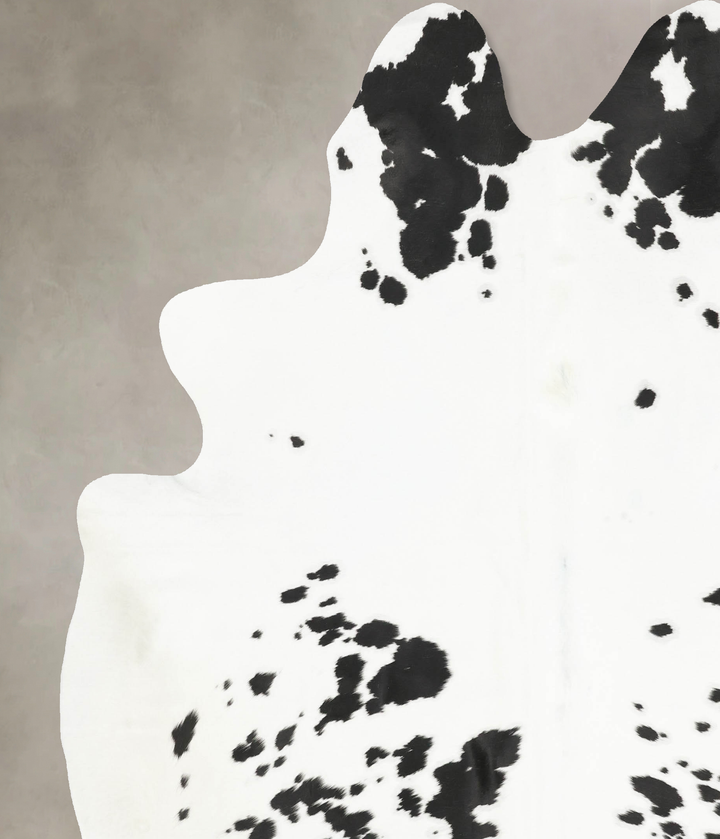 Black and White XX-Large Brazilian Cowhide Rug 8'8"H x 7'3"W #B15659 by Hudson Hides
