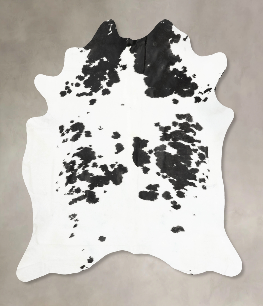 Black and White XX-Large Brazilian Cowhide Rug 8'7"H x 7'4"W #B15660 by Hudson Hides