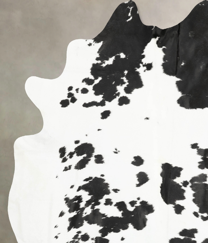 Black and White XX-Large Brazilian Cowhide Rug 8'7"H x 7'4"W #B15660 by Hudson Hides