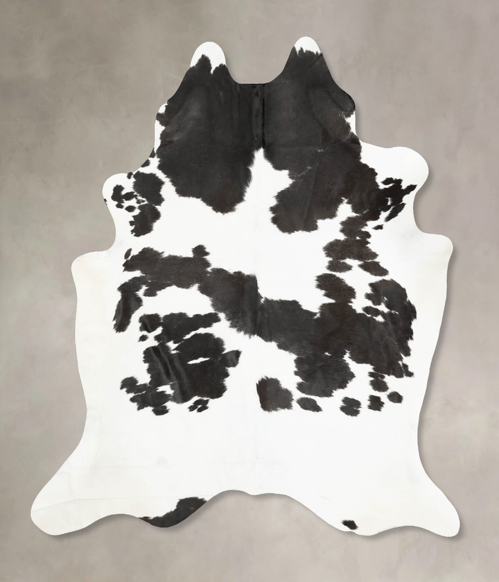 Black and White XX-Large Brazilian Cowhide Rug 8'4"H x 6'11"W #B15661 by Hudson Hides