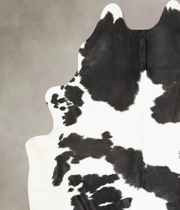 Black and White XX-Large Brazilian Cowhide Rug 8'4"H x 6'11"W #B15661 by Hudson Hides